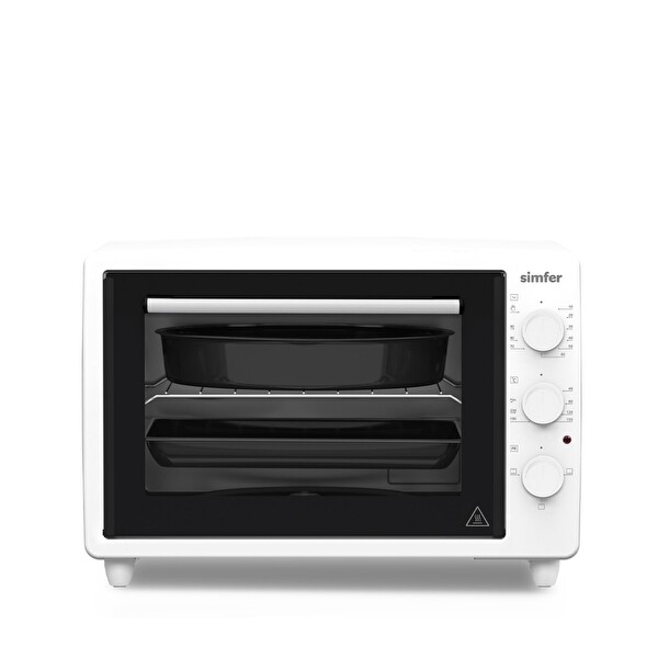Simfer 4 Fonksiyon Programlanabilir Pişirme Ve Isı Kontrol 34 LT Statik Mini/Midi Fırın Beyaz (3483)