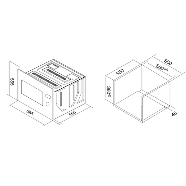 Ukinox Nano X Mikrodalga Siyah