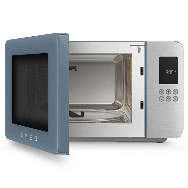 Smeg MOC01SBMEU Retro Solo Izgaralı Mikrodalga Mat Mavi