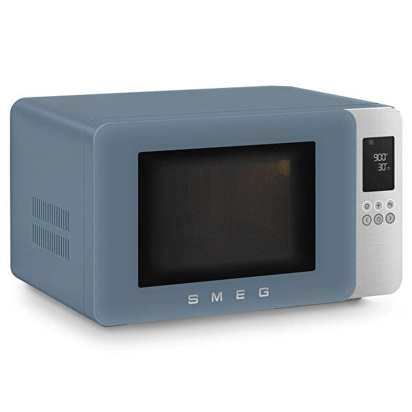 Smeg MOC01SBMEU Retro Solo Izgaralı Mikrodalga Mat Mavi