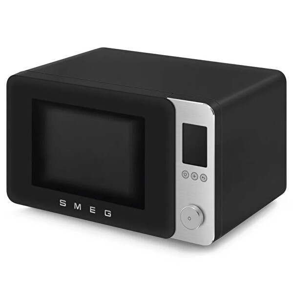 Smeg MOC02BLMEU 27 L Retro Solo Kombi Mikrodalga Mat Siyah