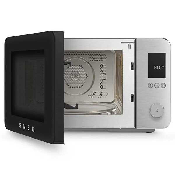 Smeg MOC02BLMEU 27 L Retro Solo Kombi Mikrodalga Mat Siyah