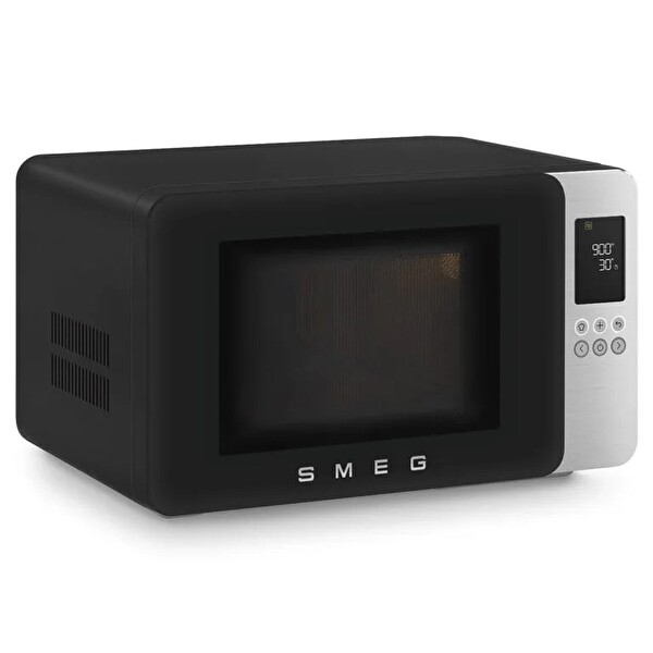 Smeg MOC01BLMEU 29 L Retro Solo Izgaralı Mikrodalga Mat Siyah