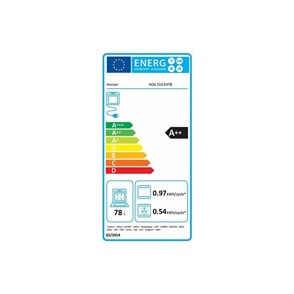 Hoover HO6 S5G3HTB 78 L Air Fry Tepsili Ankastre Fırın