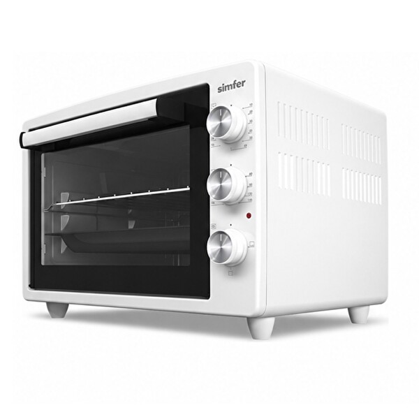 Simfer 3423 Beyaz 34 L Statik 4 Fonksiyon Programlanabilir Pişirme ve Isı Kontrol Sistem Mini / Midi Fırın