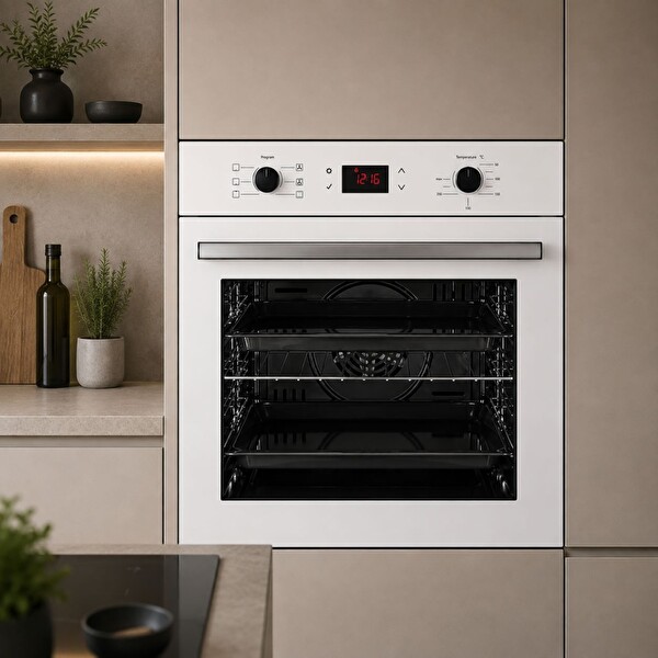 Alveus MFA 627 8 Program Dijital Turbo Ankastre Fırın Beyaz