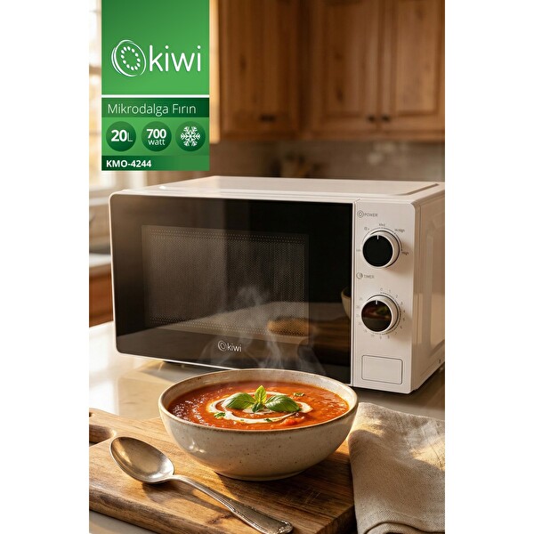 Kiwi KMO-4244 20 L 700 W Defrost Fonksiyonu ve Mekanik Zamanlayıcı Mikrodalga Fırın