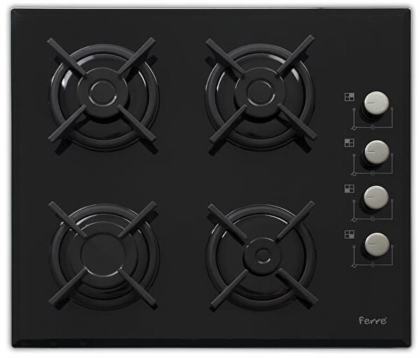 Ferre S 1140 CE Siyah Cam Ankastre Ocak