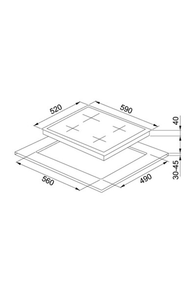 Franke New Square FHNS 604 4G WH C 106.0486.961 Bianco Beyaz Ankastre Ocak