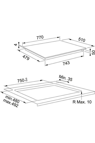 Franke Maris FMA 804 I F BK Nero 108.0606.112 İndüksiyonlu Siyah Ankastre Ocak