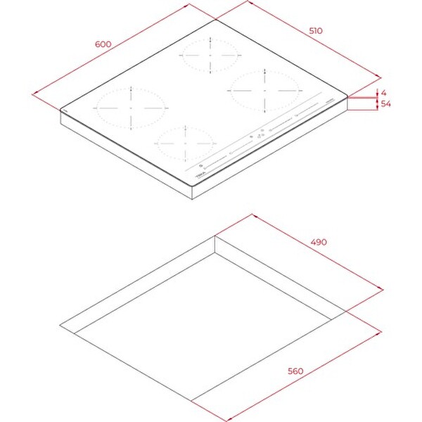 Teka IZC 64010 BK MSS Siyah İndüksiyon Ankastre Ocak