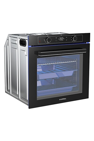 Luxell 88 L Platinum Siyah Ankastre Set (A68-SGF3 - OC88 - DA6-835)