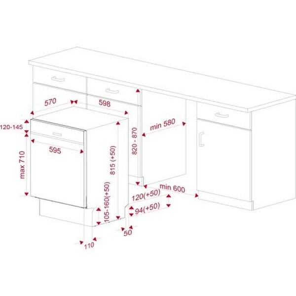 Teka Siyah Ankastre Set ( TVT 60 BK - HAK 629 BK Buhar - GBC 64002 BK - ML 820 - DSI 46750 )