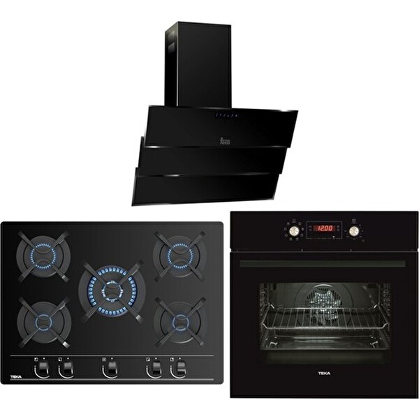 Teka Chef 10 Siyah Ankastre Set (HAK 629 BK - GBC 75030 KBN - TVT 90)