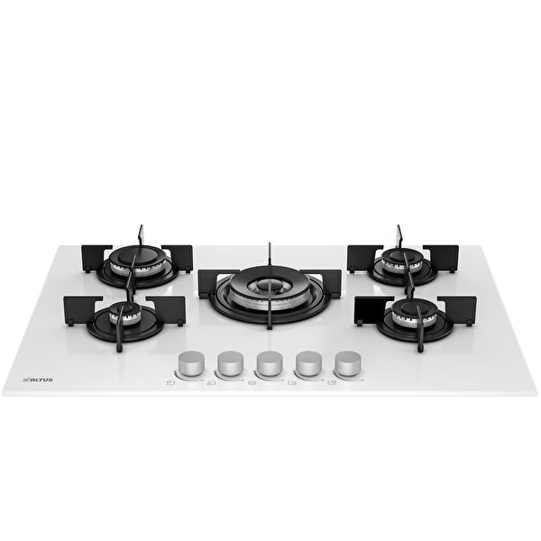 Altus ALA 176 GW Wok Gözlü Beyaz Cam Ankastre Ocak