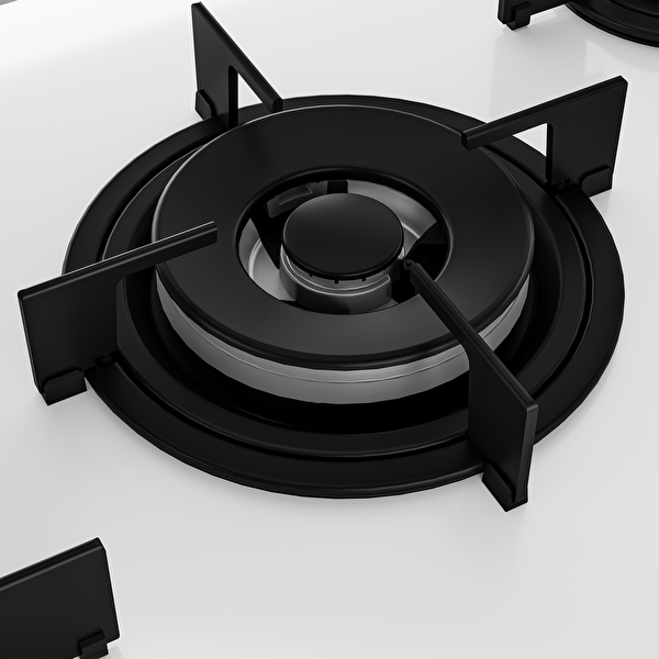 Altus ALA 176 GW Wok Gözlü Beyaz Cam Ankastre Ocak