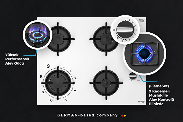 Tommatech TT200 Beyaz Ankastre Set (TDE6001WG - TAO6001WG - TAF6005WS)