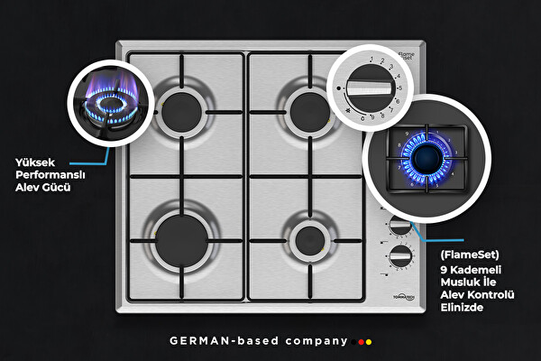 Tommatech TT100 Inox Ankastre Set (TDP6001IM - TAO6007IM - TAF6006ISM)