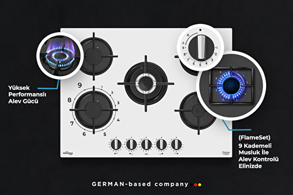Tommatech TT400 Beyaz Ankastre Set (TDE6003WG - TAO7001WG - TAF6003WSP)