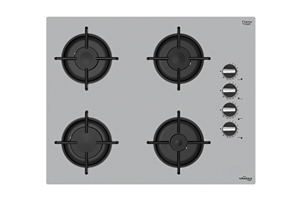 Tommatech TAO6001SG Gazlı 65 CM Gri Cam Ankastre Ocak