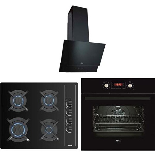 Teka Siyah Ankastre Set (TVT 60.1 BK - GBC 64002 BK - HAK 629 Autoperfect BK)