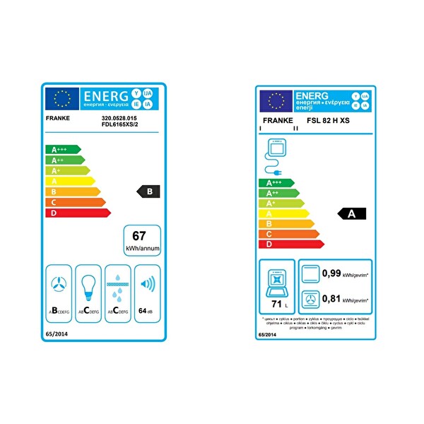 Franke Inox Ankastre Set (FDL 6165 XS - FSL 82 H XS - FHNL 604 4G XS E - FSL 20 MW XS)