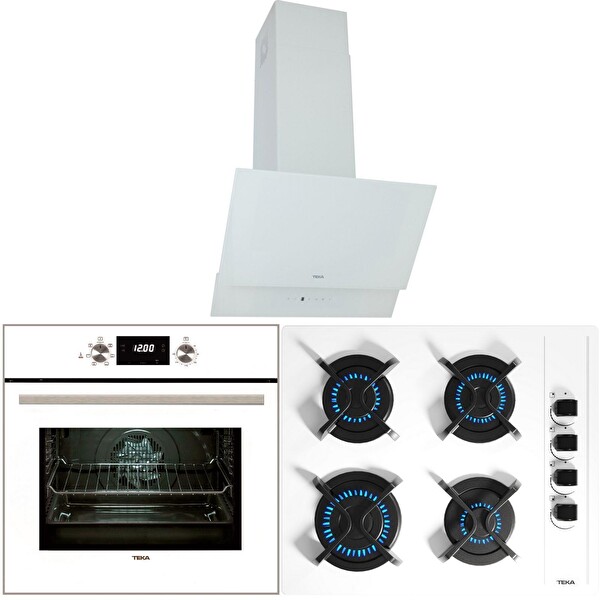 Teka Beyaz Ankastre Set (HAK 625 WH - ATV 60 WH - GBC 64002 KBC WH)