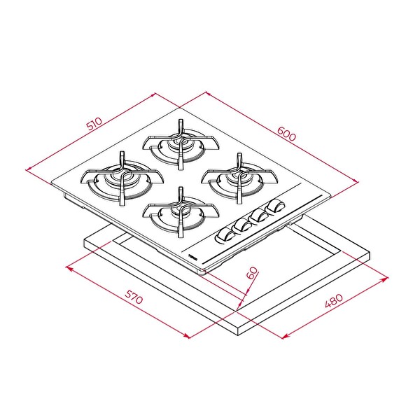 Teka Beyaz Ankastre Set (HAK 625 WH - ATV 60 WH - GBC 64002 KBC WH)