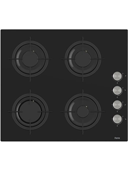 Ferre Flowart Basic Serisi Siyah Ankastre Set (CS205 - QXE62CS - D086)