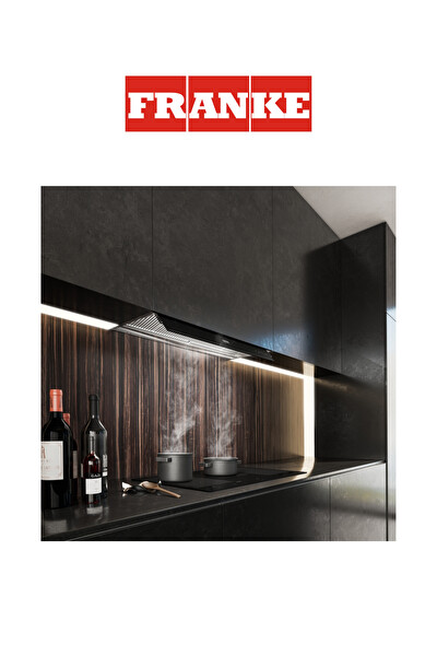 Franke FMY DRIP-FREE 90 KL Paslanmaz Çelik Siyah Cam Ankastre Davlumbaz