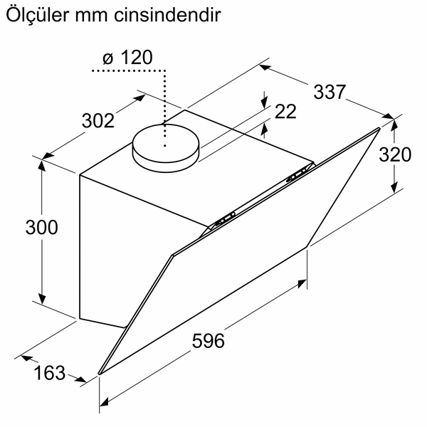 Bosch DWK64PJ70T Gri Duvar Tipi Ankastre Davlumbaz 7