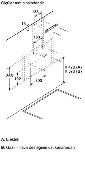 Bosch DWK66PJ60T Siyah Duvar Tipi Ankastre Davlumbaz