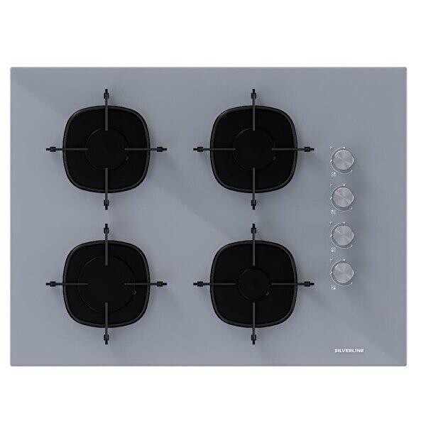 Silverline Karma Gri Cam Ankastre Set (3481 - CS5665S01 - Esty AEF6601S04)