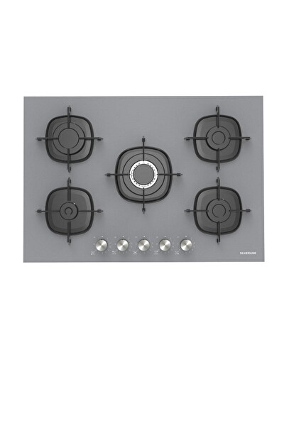 Silverline Karma Gri Cam Ankastre Set (3481 - CS5622S01 - Esty AEF6601S04)