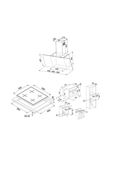 Franke Siyah Ankastre Set (FPJ 615 V BK/SS - FSL 86 H BK - FHNG 604 4G TC BK C)
