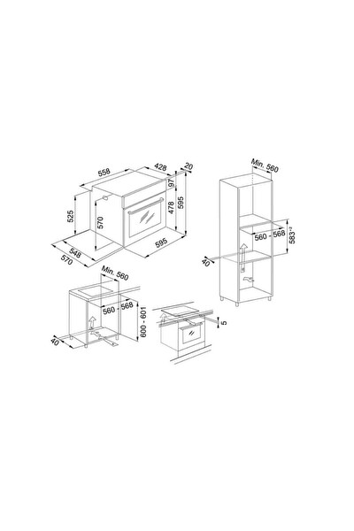 Franke Siyah Ankastre Set (FPJ 615 V BK/SS - FSL 86 H BK - FHNG 604 4G TC BK C)