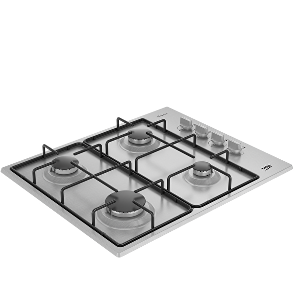 Beko BOMD D 6110 EI İnox Ankastre Gazlı Ocak 4 Gözü Gazlı