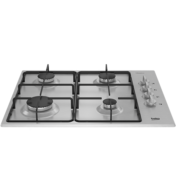 Beko BOMD D 6110 EI İnox Ankastre Gazlı Ocak 4 Gözü Gazlı