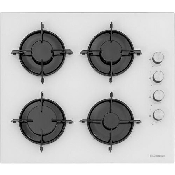 Silverline Beyaz Cam Ankastre Set (3481 Flam - CS5349W01 - BO65E1W01)