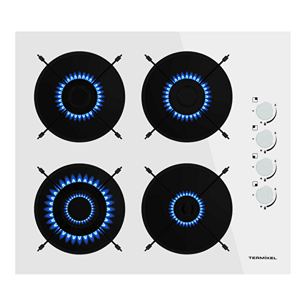 Termikel BH P7194C W Beyaz Ankastre Ocak