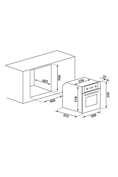 AFM Tech Turmalin Plus 3'lü Kumandalı Siyah Cam Ankastre Set (FM7600B-FM2200B-FM3400B)