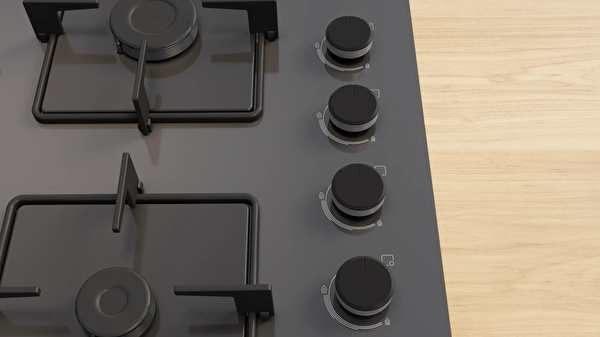 Bosch POP6C9P30O Cam Antrasit Gri Ankastre Ocak