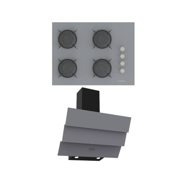 Termikel Gri Ankastre Set (BH P7144C A - CH S6532C BA)