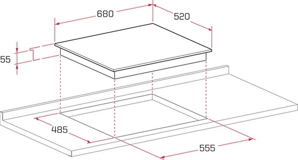 Termikel BH P71A4C B Siyah Ankastre Ocak