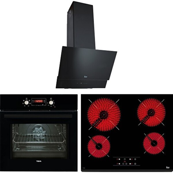 Teka Chef 9 Siyah Ankastre Set (HAK 627 BK - TZ 6415 - TVT 60.1)