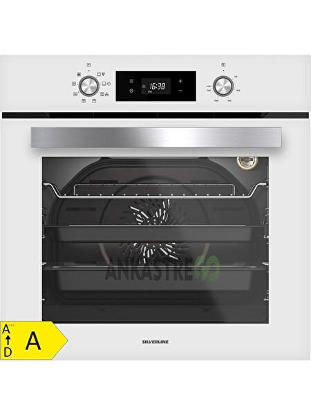 Silverline Beyaz Cam Ankastre Set (BO6504W01 - CS5335W01 - 3457 Soho 60 - MW9018W01)