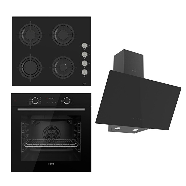 Ferre Fryart Serisi Airfry Pişirme Siyah Ankastre Set (CS205 - XE63CS - D077)