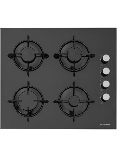 Silverline Siyah Cam Ankastre Set (BO6503B01 - CS5349B01 - 3420 Classy 60 - MW9018B01)