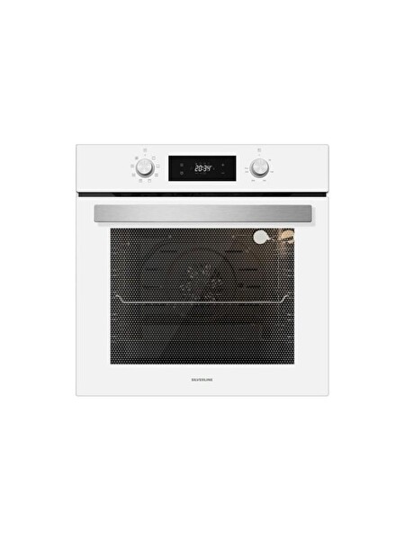 Silverline Beyaz Cam Ankastre Set (BO6504W01 - CS5349W01 - 3420 Classy 60 - MW9018W01)