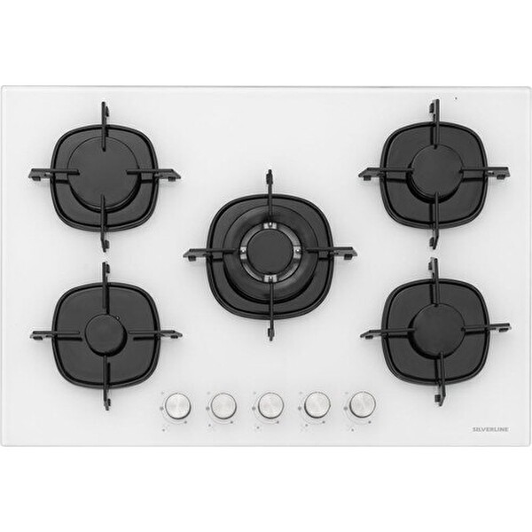 Silverline Beyaz Cam Ankastre Set (BO6502W02 - CS5365W01 - 3457 Soho 60)
